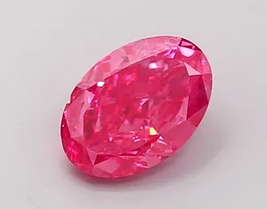 1.05ct OVAL Fancy Vivid Pink VS1 Coloured Lab diamond