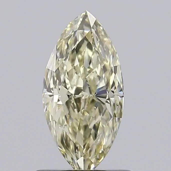 0.83ct MARQUISE Fancy Light Yellow VS2 Coloured Lab diamond