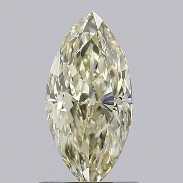 0.83ct MARQUISE Fancy Light Yellow VS2 Coloured Lab diamond