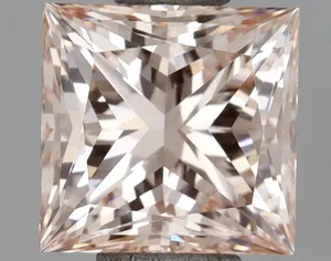 1.05ct PRINCESS Fancy Pink VVS2 Coloured Lab diamond