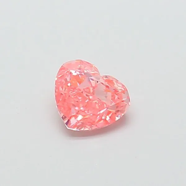 1.02ct HEART Fancy Vivid Pink VS1 Coloured Lab diamond