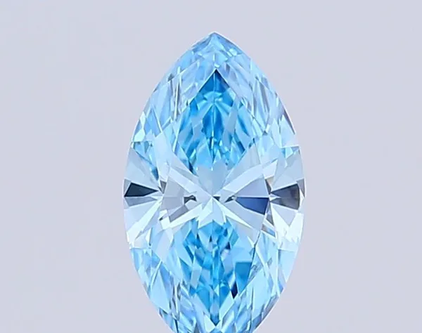 1.21ct MARQUISE Fancy Vivid Blue VS1 Coloured Lab diamond