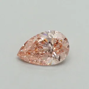 0.37ct PEAR Fancy Intense Pink SI1 Coloured Lab diamond