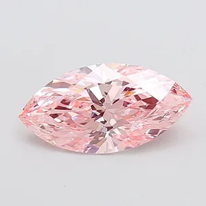 2ct MARQUISE Fancy Vivid Pink VS2 Coloured Lab diamond