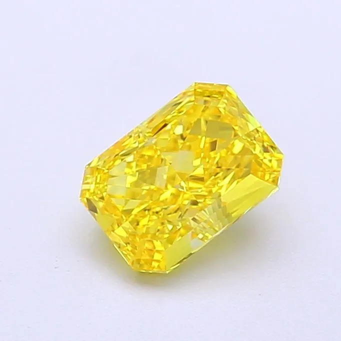1.01ct RADIANT Fancy Vivid Yellow VS1 Coloured Lab diamond