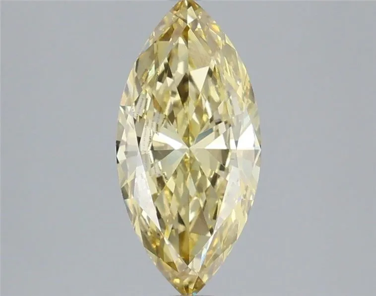 1.36ct MARQUISE Fancy Intense Yellow VVS2 Coloured Lab diamond