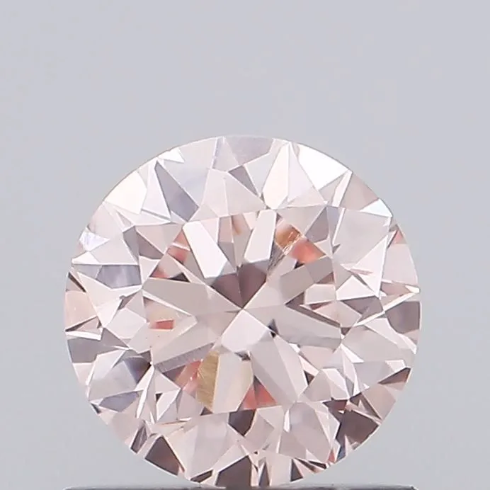 0.84ct ROUND Fancy Pink VS1 Coloured Lab diamond