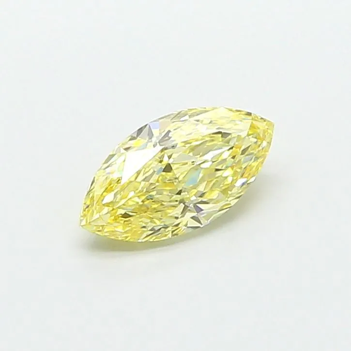 1.21ct MARQUISE Fancy Intense Yellow VS2 Coloured Lab diamond