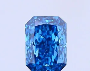 0.61ct RADIANT Fancy Vivid Blue VS1 Coloured Lab diamond