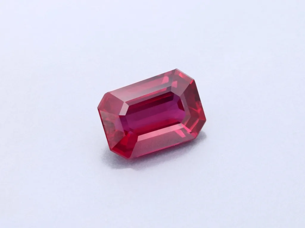 1.06ct Red Ruby, Emerald Cut gemstone