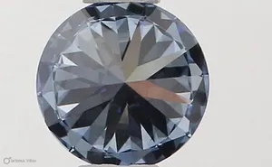 0.35ct ROUND Fancy Vivid Blue VVS1 Coloured Lab diamond