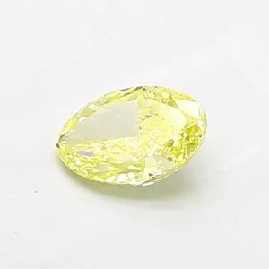 0.84ct OVAL Fancy Intense Yellow VVS2 Coloured Lab diamond
