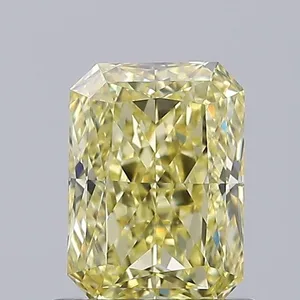 1.08ct RADIANT Fancy Intense Yellow VVS2 Coloured Lab diamond