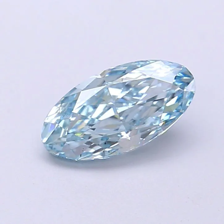 1.02ct OVAL Fancy Intense Greenish Blue VS2 Coloured Lab diamond