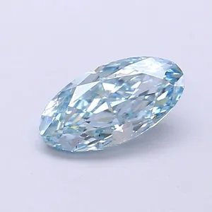 1.02ct OVAL Fancy Intense Greenish Blue VS2 Coloured Lab diamond