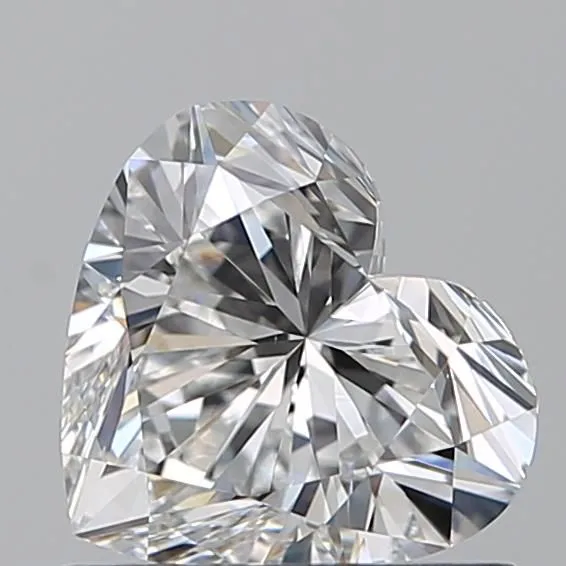 0.91ct HEART F VS1 Natural diamond