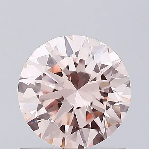 0.67ct ROUND Fancy Pink VVS2 Coloured Lab diamond