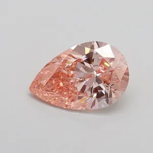 0.57ct PEAR Fancy Intense Pink SI1 Coloured Lab diamond