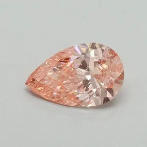 0.37ct PEAR Fancy Vivid Pink VS1 Coloured Lab diamond