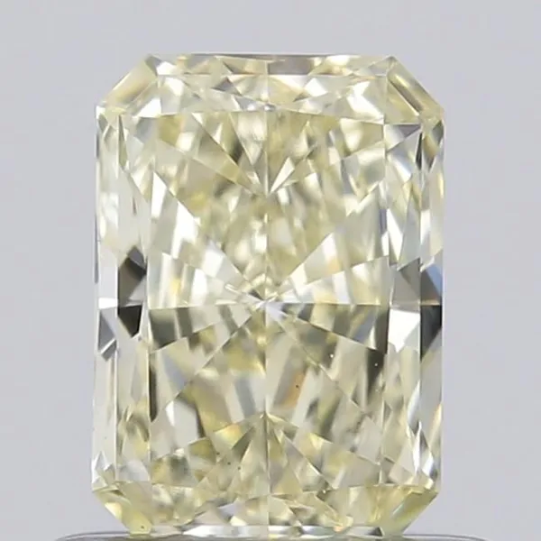 0.56ct RADIANT Fancy Light Yellow VS1 Coloured Lab diamond