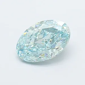 1.01ct OVAL Fancy Intense Blue VS1 Coloured Lab diamond