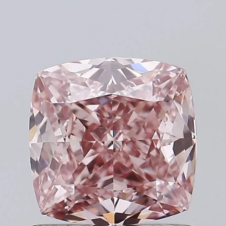 1.05ct CUSHION Fancy Intense Brownish Pink VS1 Coloured Lab diamond