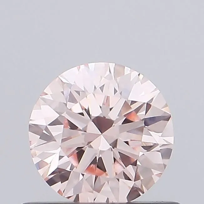 0.48ct ROUND Fancy Pink VVS2 Coloured Lab diamond