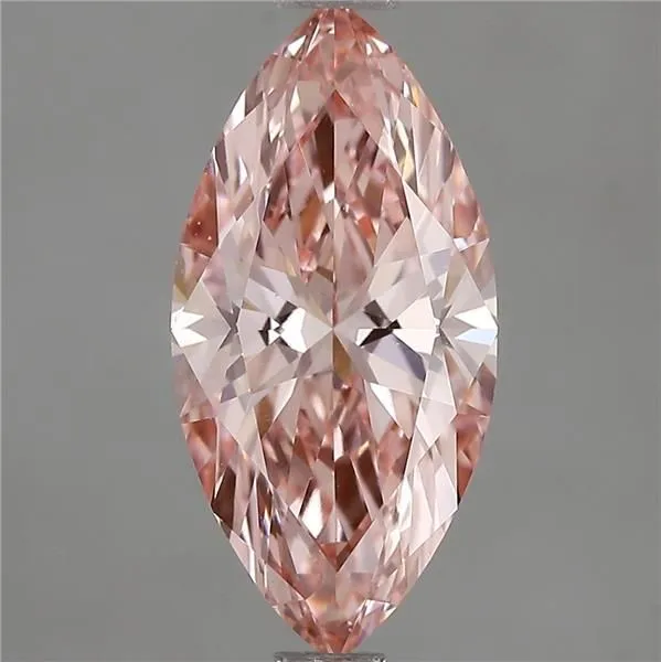 1.54ct MARQUISE Fancy Vivid Pink VS1 Coloured Lab diamond