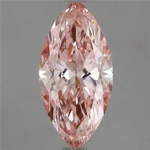 1.54ct MARQUISE Fancy Vivid Pink VS1 Coloured Lab diamond