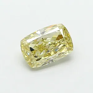 1.02ct CUSHION Fancy Light Yellow VS2 Coloured Lab diamond