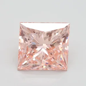 5.04ct PRINCESS Fancy Intense Pink VVS2 Coloured Lab diamond