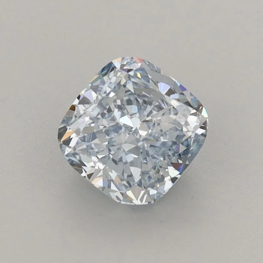 1.18ct CUSHION Fancy Intense Blue VS2 Coloured Lab diamond