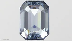 0.42ct EMERALD Fancy Intense Blue VS1 Coloured Lab diamond