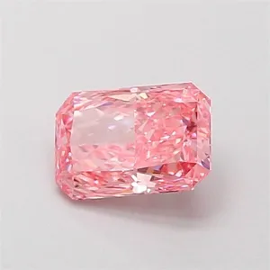1.06ct RADIANT Fancy Vivid Pink VVS1 Coloured Lab diamond