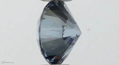 0.38ct ROUND Fancy Vivid Blue VS2 Coloured Lab diamond