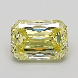 1.05ct RADIANT Fancy Yellow VS1 Coloured Lab diamond