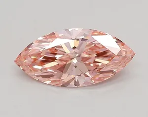 0.82ct MARQUISE Fancy Vivid Pink VVS2 Coloured Lab diamond