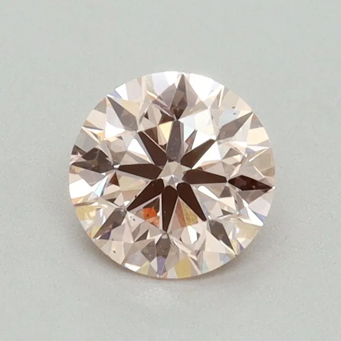 0.70ct ROUND Fancy Intense Pink VS2 Coloured Lab diamond