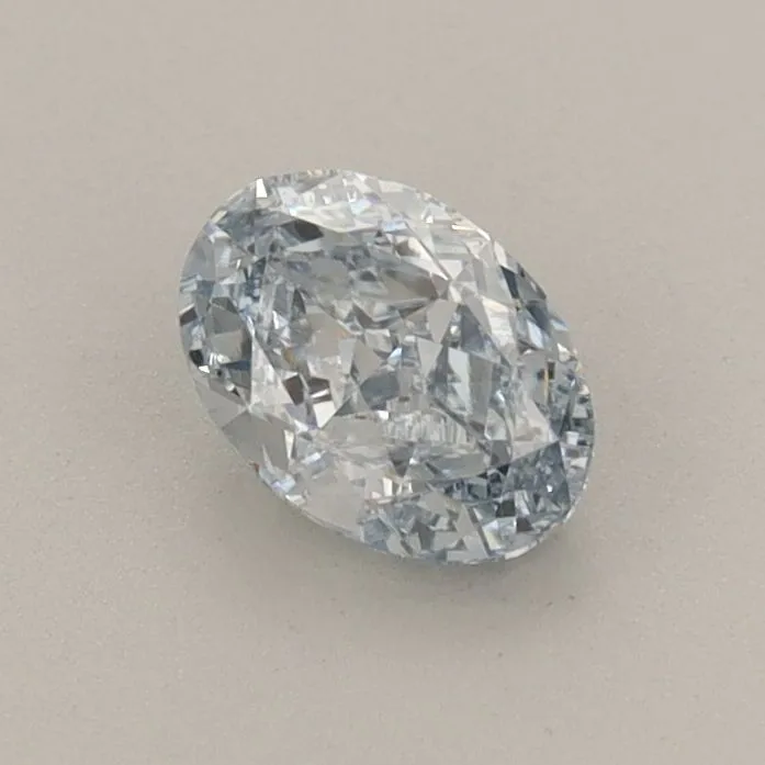 0.59ct OVAL Fancy Intense Blue VVS2 Coloured Lab diamond