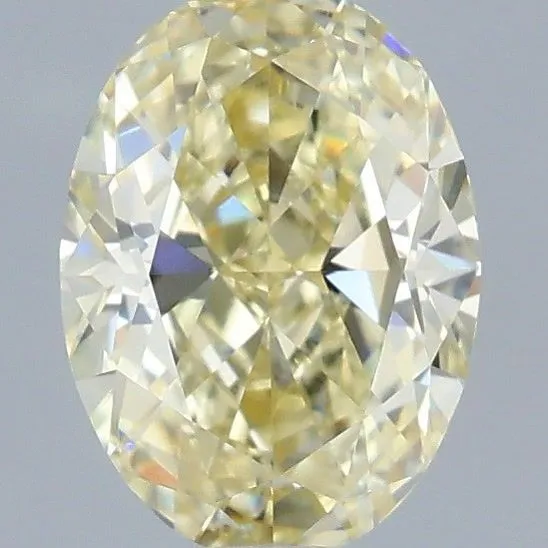 1.04ct OVAL Fancy Yellow VVS2 Coloured Lab diamond