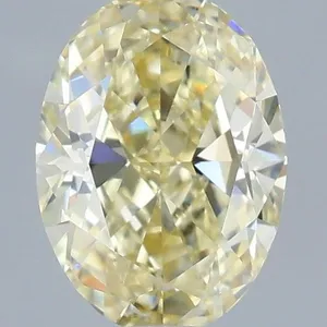 1.04ct OVAL Fancy Yellow VVS2 Coloured Lab diamond
