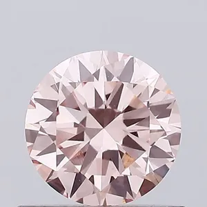 0.57ct ROUND Fancy Intense Pink VVS2 Coloured Lab diamond