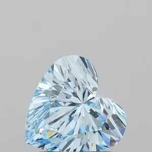 1.09ct HEART Fancy Intense Blue VVS2 Coloured Lab diamond