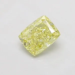 1.01ct CUSHION Fancy Intense Yellow VS2 Coloured Lab diamond