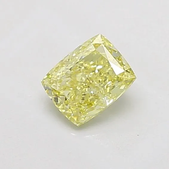 1.01ct CUSHION Fancy Intense Yellow VS2 Coloured Lab diamond