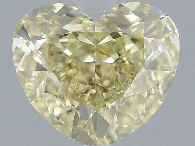 1.55ct HEART Fancy Yellow SI1 Coloured Lab diamond