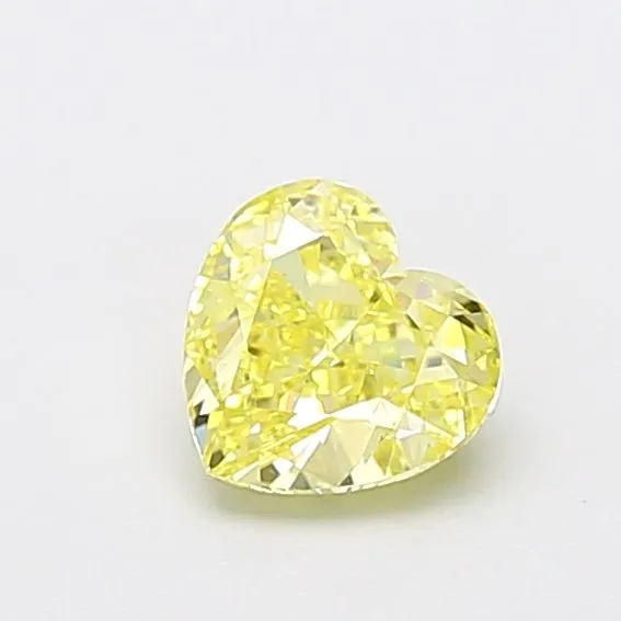 1.01ct HEART Fancy Intense Yellow VS1 Coloured Lab diamond