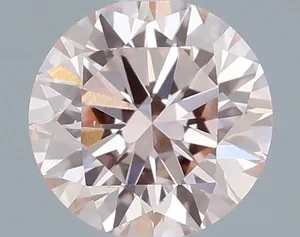 0.33ct ROUND Fancy Pink VS2 Coloured Lab diamond