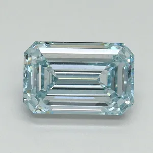 1.15ct EMERALD Fancy Intense Blue VS1 Coloured Lab diamond