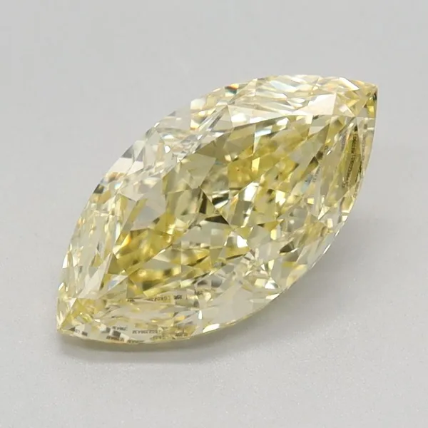 1.21ct MARQUISE Fancy Intense Yellow VS1 Coloured Lab diamond